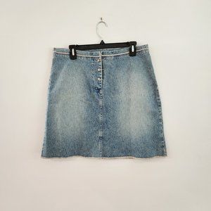 90s/Y2K Sundance Light Wash Denim Skirt Size 12